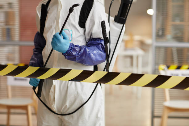 Professional Biohazard Cleanup technician working in Burlington, IN